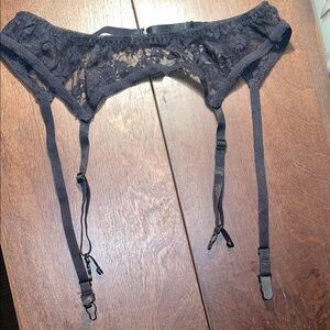 Black Lace Garter Belt